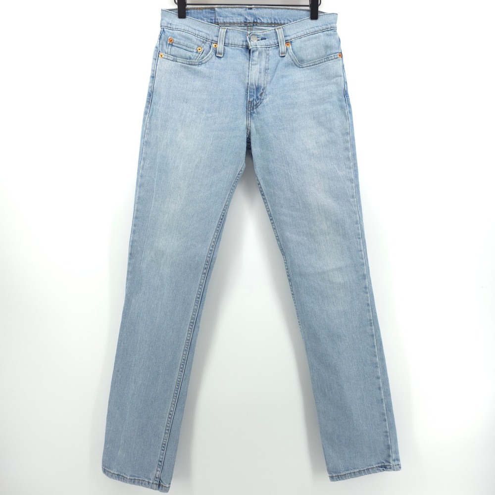 Levi's 511 Men Slim Jeans W30 L32 Light Blue Wash Denim 04511-1432